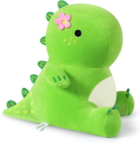 HUTRADE Cute Dinosaur Plush Halloween Dino Stuffed Animals Plushies Toys Super Soft Dolls Birthday Gifts for Kids Girls Boys Black 12 inch (12 inch Grün) von HUTRADE