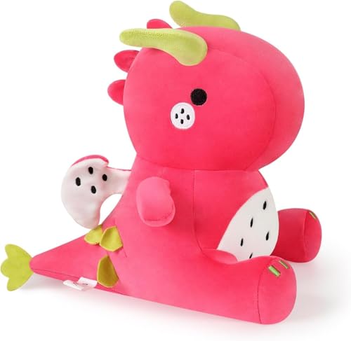 HUTRADE Cute Dinosaur Plush Halloween Dino Stuffed Animals Plushies Toys Super Soft Dolls Birthday Gifts for Kids Girls Boys Black 12 inch (12 inch Rot B) von HUTRADE