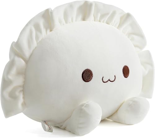 HUTRADE Niedliches Knödel-Kuschelkissen – Lustiges Plüschtier als weiches Geschenk für Kinder (Weiß) (14 inch Weiß) von HUTRADE