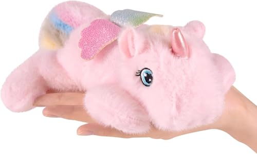 HUTRADE Niedliches Stofftier-Plüschtier, kleines weiches Kuscheltier, Kindergeschenk, braun, 20 cm (Einhorn) von HUTRADE