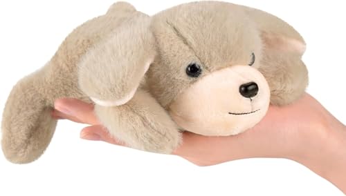 HUTRADE Niedliches Stofftier-Plüschtier, kleines weiches Kuscheltier, Kindergeschenk, braun, 20 cm (Hund) von HUTRADE