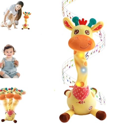 HUTRADE Tanzendes Giraffenspielzeug, Plüsch, süßes interaktives sprechendes Giraffengeschenk, mit leuchtenden LED-Lichtern,mit 10 Kinderliedern als Geschenk, for Mädchen, Jungen und Kinder HUTRADE Tanzendes Giraffenspielzeug, Plüsch, süßes interaktives sprechendes Giraffengeschenk, mit leuchtenden LED-Lichtern,mit 10 Kinderliedern als Geschenk, for Mädchen, Jungen und Kinder von HUTRADE