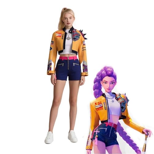 Halloween Womens Girls Pop Singer Costume Party Cosplay Full Set Stage Performance Outfits Cosplay Fancy Dress(A,L) von HUTRADE