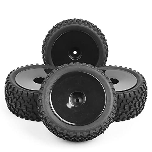 HUVNEXA 4 Teile/Satz Reifen Vorne Und Hinten Gummi Reifen Felge 1/10 Buggy, for HSP, for HPI, RC Off-Road Buggy Auto 25026 27011 RC-Autoreifen von HUVNEXA