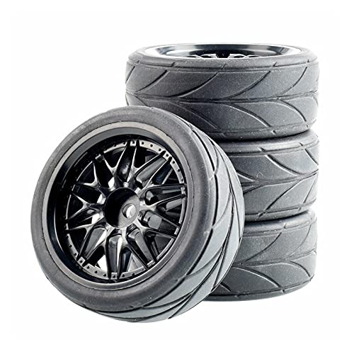 HUVNEXA 4p Grip-Reifen Einsatz Schwammrad, for HSP Racing, 1/10 1:10 On-Road Car RC Rim05-6081 RC-Autoreifen von HUVNEXA