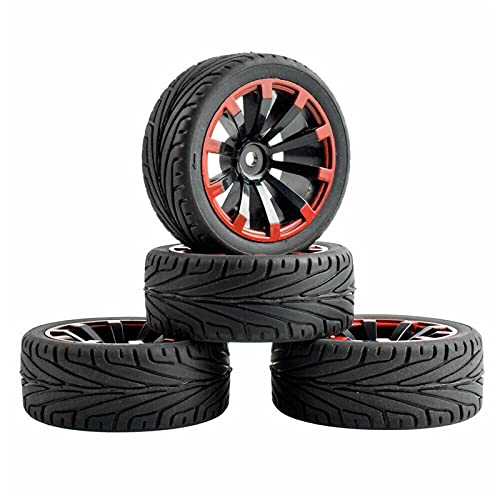 HUVNEXA ABS-Rad, Gummireifenfelge, for HSP, for HPI, 1:10 On-Road Car RC 601A-8010 RC-Autoreifen von HUVNEXA