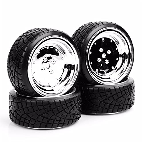HUVNEXA Reifen und Felgen RC-Drift-On-Road-Automodellspielzeug im Maßstab 1/10 mit 6mm Versatz und 12mm Sechskant PP0290 PP0107 RC-Autoreifen von HUVNEXA