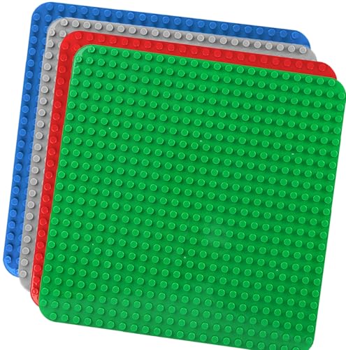 4 Große Bauplatte Kompatibel mit Lego Duplo Platten,38.4 * 38.4cm Classic Grundplatte mit 24 x 24 Noppen für Duplo Steine,Konstruktionsspielzeug für Kleinkinder,Mädchen und Jungen, Grün,Blau,Rot,Grau 4 Große Bauplatte Kompatibel mit Lego Duplo Platten,38.4 * 38.4cm Classic Grundplatte mit 24 x 24 Noppen für Duplo Steine,Konstruktionsspielzeug für Kleinkinder,Mädchen und Jungen, Grün,Blau,Rot,Grau von HUYIYI