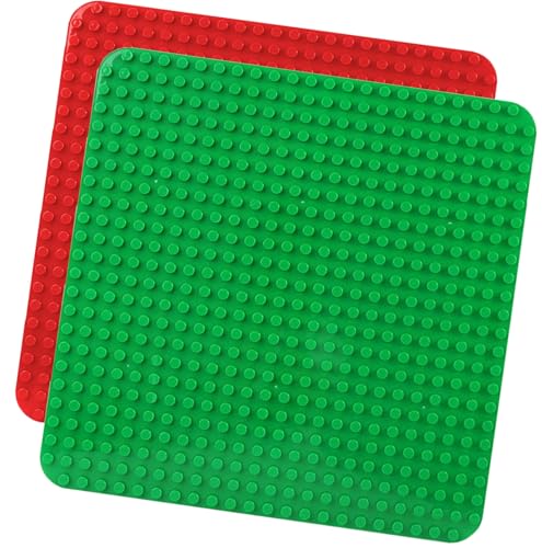 HUYIYI 2 Große Bauplatte Kompatibel mit Allen Großen Marken Platten,38.4 * 38.4cm Classic Grundplatte mit 24 x 24 Noppen für Steine,Konstruktionsspielzeug für Kleinkinder,Mädchen und Jungen, Rot,Blau HUYIYI 2 Große Bauplatte Kompatibel mit Allen Großen Marken Platten,38.4 * 38.4cm Classic Grundplatte mit 24 x 24 Noppen für Steine,Konstruktionsspielzeug für Kleinkinder,Mädchen und Jungen, Rot,Blau von HUYIYI
