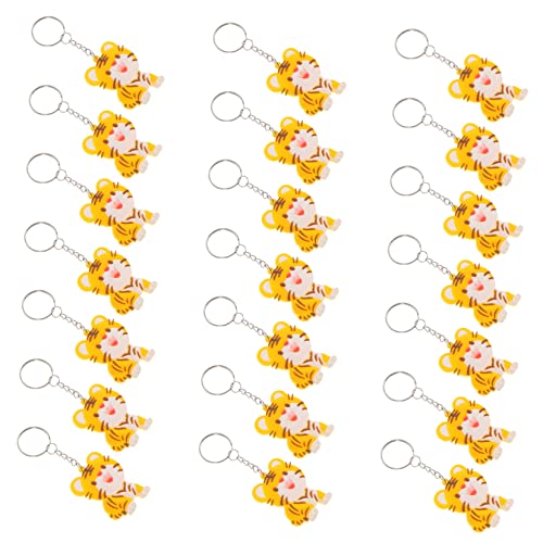 HVBIHRJIP 63pcs entzückende Tiger -Schlüsselanhänger niedliche Bag -Anhänger für Jungen und Mädchen lebendige Cartoon -Design für Tiger Fun Accessoires für Taschen -Rucksäcke von HVBIHRJIP