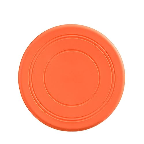 HVO Pet Training Interaktives Frisbee Spielzeug Haustier Silikon Frisbee Spiel Outdoor Sportspielzeug geeignet für kleine und mittlere Haustiere (Orange) von HVO