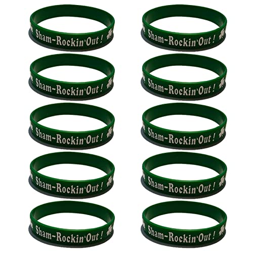 10 Stück St. Patrick'S Day Silikonarmband Handgelenkschlaufe Armbänder Für Kinder Mädchen Jungen Cosplay Leistung von HVRFJXI