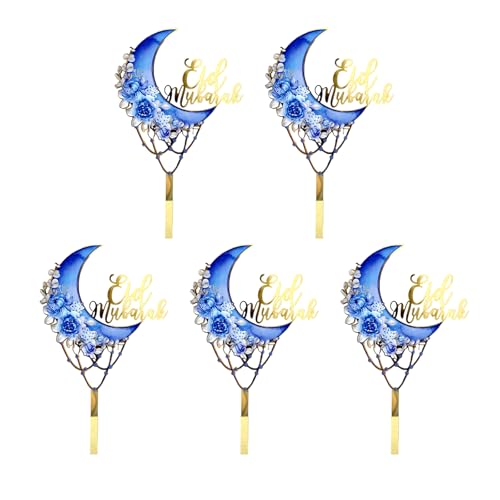 5pieces Cupcake Toppers Kuchen Dekoration Eid Theme Cake Picks Hochzeitstortezubehör Für Partyfeierlichkeiten Geeignet 5pieces Cupcake Toppers Kuchen Dekoration Eid Theme Cake Picks Hochzeitstortezubehör Für Partyfeierlichkeiten Geeignet von HVRFJXI