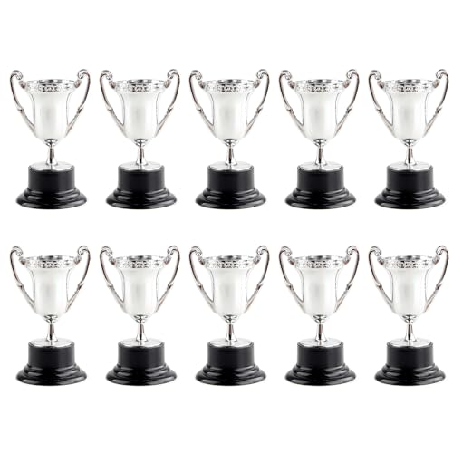 HVRFJXI 10 Stück Kunststoff Trophäen Auszeichnung Für Sportwettkämpfe Trophäen Gewinner Auszeichnung Wiederverwendbare Foto Requisiten Klassenzimmer Zubehör von HVRFJXI