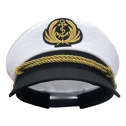 HVRFJXI Yacht Captain Sailor Captain Kostüm Männer Marine Marine Verstellbarer Boot Marine Für Erwachsene Kinder Frauen Frauen HVRFJXI Yacht Captain Sailor Captain Kostüm Männer Marine Marine Verstellbarer Boot Marine Für Erwachsene Kinder Frauen Frauen von HVRFJXI