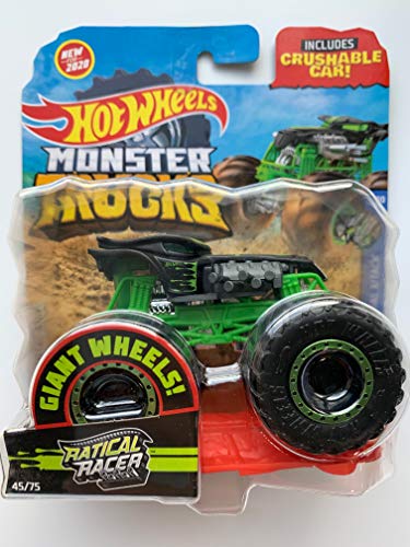 Hot Wheels Monster Trucks 1:64 Scale, Crushable Car - Ratical Racer Hot Wheels Monster Trucks 1:64 Scale, Crushable Car - Ratical Racer von HW