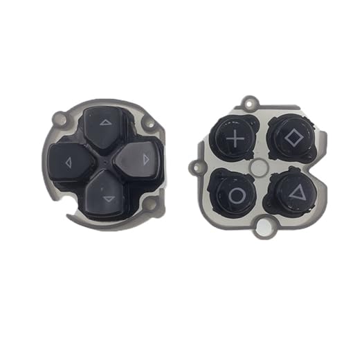 HWBZDPZQD 1Set Ersatz for PS for Vita 1000 for ABXY-Funktionsrichtungstaste D-Pad Bewegungsaktionstasten Kreuztaste for PSV1000 LR(Black D-pad) von HWBZDPZQD