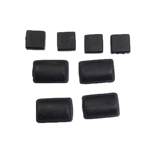 HWBZDPZQD 8 Teile/Satz Weiß Schwarz Silicon Schraube Gummi Füße Abdeckung for WII Konsole(Black) von HWBZDPZQD