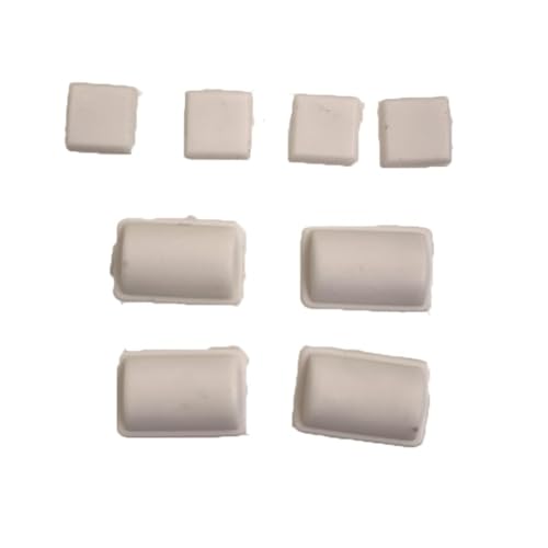 HWBZDPZQD 8 Teile/Satz Weiß Schwarz Silicon Schraube Gummi Füße Abdeckung for WII Konsole(White) von HWBZDPZQD