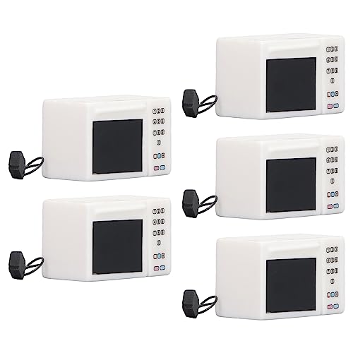 HWGING 5 Stück 1:12 Miniatur-Simulation Mikrowellenofen Küchenmodell Simulationszubehör Esszimmer Kleine Dekoration HWGING 5 Stück 1:12 Miniatur-Simulation Mikrowellenofen Küchenmodell Simulationszubehör Esszimmer Kleine Dekoration von HWGING