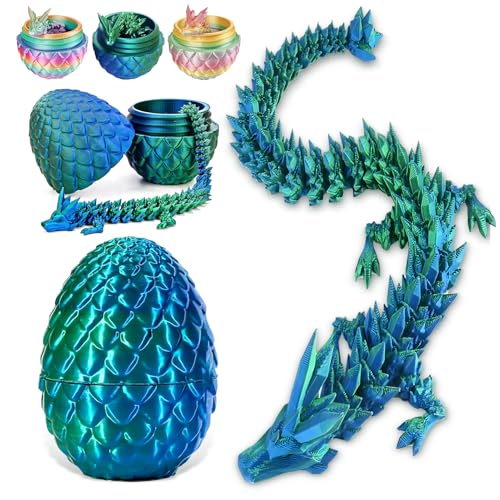 HWJPDMBD 3D gedrucktes Drachenei, Geheimnisvolle Drachen Spielzeug Realistische, drachenei mit Drache, 3D Drache im Ei, für Kinder Erwachsene.für Easter Weihnachtstag Schreibtisch Dekoration (Grün) HWJPDMBD 3D gedrucktes Drachenei, Geheimnisvolle Drachen Spielzeug Realistische, drachenei mit Drache, 3D Drache im Ei, für Kinder Erwachsene.für Easter Weihnachtstag Schreibtisch Dekoration (Grün) von HWJPDMBD