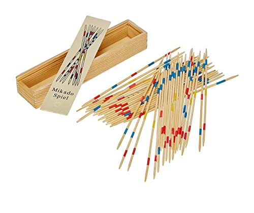 Giochi di Mikado Holzbox, Set mit 41 Stück, für mehr Spaß in der Sammlung von Kindern von HWSRL