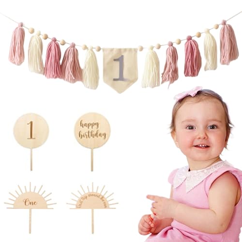 Erste Geburtstagsdekorationen mit Hochstuhl -Banner, Kuchentopper und Accessoires, Baby Girl Boy Erste Geburtstagsdekoration für Party, Foto -Requisiten, Stil 2, erste Geburtstagsdekorationen Erste Geburtstagsdekorationen mit Hochstuhl -Banner, Kuchentopper und Accessoires, Baby Girl Boy Erste Geburtstagsdekoration für Party, Foto -Requisiten, Stil 2, erste Geburtstagsdekorationen von HWXZUUO