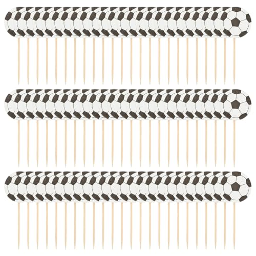 Fußball Cupcake Toppers 72pcs Einweg 4, 3x1, 4 Zoll Fußballkuchen -Topper für Geburtstagsfeierdekorationen, Cocktail, Obst Cupcake Toppers Fußball Cupcake Toppers 72pcs Einweg 4, 3x1, 4 Zoll Fußballkuchen -Topper für Geburtstagsfeierdekorationen, Cocktail, Obst Cupcake Toppers von HWXZUUO