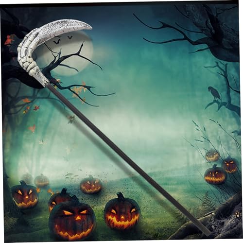 HWXZUUO 1pc Halloween Kostüme Teufel Sichel Fork Tricky Toy Halloween Requisiten abnehmbares Party Cosplay -Accessoire für Kinder und Erwachsene Kostüme Scythe Brettspiel Grim Reaper von HWXZUUO