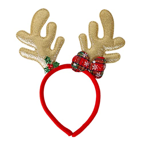 Elch-Haarbänder, Weihnachtsmann-Stirnband, Geweih, Stirnbänder, Weihnachtsbaum, Haarreif, Zubehör, Urlaub, Party, Dekoration Elch-Haarbänder, Weihnachtsmann-Stirnband, Geweih, Stirnbänder, Weihnachtsbaum, Haarreif, Zubehör, Urlaub, Party, Dekoration von HXNH