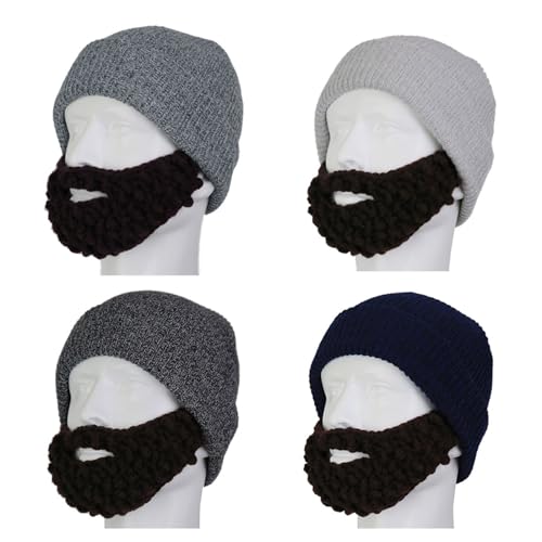 HXNH Handgefertigte Strickmütze für Erwachsene und Kinder, gehäkelt, abnehmbarer Schnurrbart, Halloween, lustige Party-Kappen, Cosplay-Kostüm-Zubehör HXNH Handgefertigte Strickmütze für Erwachsene und Kinder, gehäkelt, abnehmbarer Schnurrbart, Halloween, lustige Party-Kappen, Cosplay-Kostüm-Zubehör von HXNH
