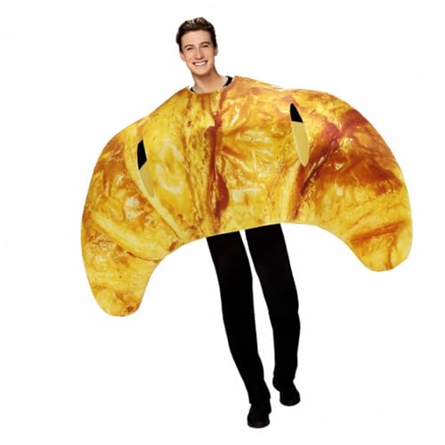 HXNH Lustiges Kostüm-Outfit für Erwachsene, Kuchen, Pizza, Brot, Hamburger, Cosplay-Kostüm für Männer und Frauen, Geburtstag, Weihnachten, Cosplay, Party, lustiges Kostüm für Veranstaltung von HXNH
