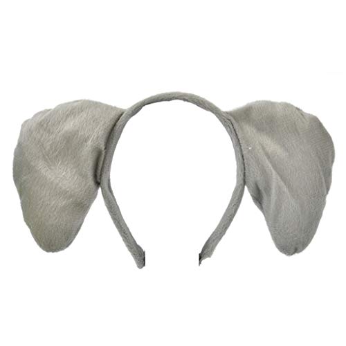 HXNH Tierkostüm-Set für Kinder, Erwachsene, groß, Elefantenohren, Stirnband, Fliege, langer Schwanz H HXNH Tierkostüm-Set für Kinder, Erwachsene, groß, Elefantenohren, Stirnband, Fliege, langer Schwanz H von HXNH