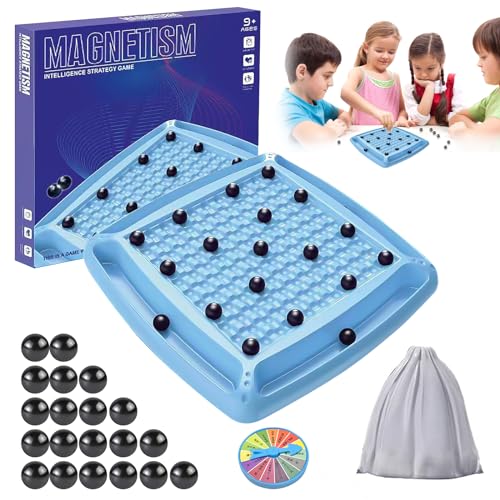 Magnetisches Schachspiel, Schachbrett Magnetisch Reisen Schach Magnetisch Tragbares Magnetspiel Schach mit Magnetsteine, Partyzubehör für Familientreffen, für Kinder und Erwachsene (C) von HXUING