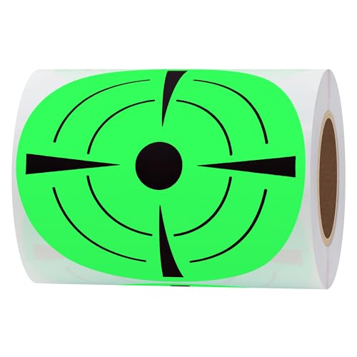 Hylabelest Zielwechsler, runde Selbstklebende Schießscheiben, Punkte, Etiketten, 7,62 cm, Fluoreszierendes Grün Hylabelest Zielwechsler, runde Selbstklebende Schießscheiben, Punkte, Etiketten, 7,62 cm, Fluoreszierendes Grün von HYBSK