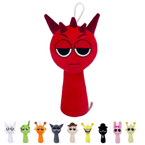 HYDTQCL Sprunki Plush, 25 cm Sprunki Plushies Kuscheltier, Sprunki Plush für Jungen Mädchen Kinder Fans Geburtstag Geschenk (D) von HYDTQCL