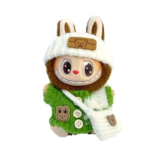 HYDTQCL Labubu Popmart Monster Keychain Kostüm, Labubu Puppe Kostüm, Labubu Keychain Doll, Geschenke für Jungen und Mädchen(Puppe Nicht enthalten) (D) von HYDTQCL