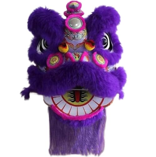 HYKJCSS Drachentanz Löwentanz Traditioneller Löwentanz Aufführung Erwachen Löwe Tanzrequisiten Maskottchen Volkskunst Löwentanz Kostüm Chinesisches Neujahr von HYKJCSS