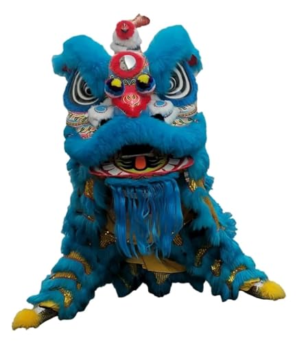 HYKJCSS Dragon Dance Lion Dance Löwenkostüm, Kunstwolle, Drachentanz, chinesisches Neujahr, Löwe, chinesisches Neujahr, Löwenkostüm, Löwenkopf, Neujahr von HYKJCSS