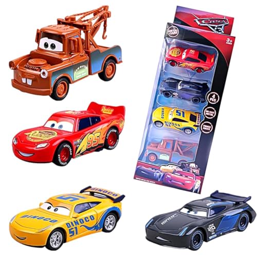 HYMBCFW Mccqueen Autos Spielzeug Set, 4PCS Car Spielzeugauto Set Mini Die Cast Spielzeugautos Pull Back Autos Kleine Fahrzeuge für Kinder Kinderspielzeug Fahrzeuge Pull Back Geschenk für Kinder HYMBCFW Mccqueen Autos Spielzeug Set, 4PCS Car Spielzeugauto Set Mini Die Cast Spielzeugautos Pull Back Autos Kleine Fahrzeuge für Kinder Kinderspielzeug Fahrzeuge Pull Back Geschenk für Kinder von HYMBCFW