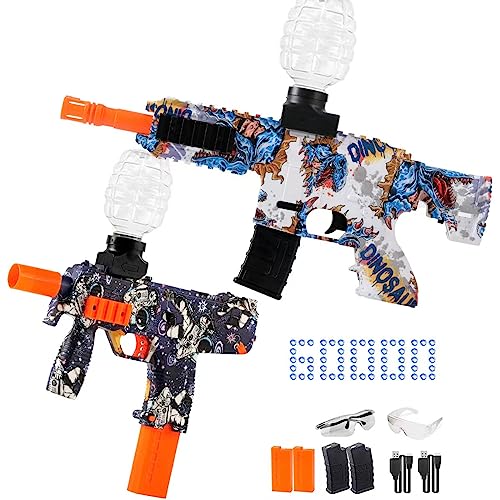 2 Set Gel Ball Blaster, Elektrischer Gel Spielzeug mit mehr als 60.000 Bällen, 4 wiederaufladbaren Akkus, 3 runden Trichtern, 2 Schutzbrillen, Sportspielzeug ab 14 Jahren 2 Set Gel Ball Blaster, Elektrischer Gel Spielzeug mit mehr als 60.000 Bällen, 4 wiederaufladbaren Akkus, 3 runden Trichtern, 2 Schutzbrillen, Sportspielzeug ab 14 Jahren von HYNXM