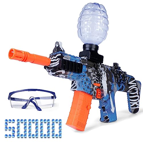 Gel Ball Blasters, Elektrischer Gel Ball Blasters mit 50000 BäLlen und Schutzbrille für Outdoor-Sportarten und Teamspiele für Kinder und Erwachsene, Geschenk für Kinder Ab 8+ Gel Ball Blasters, Elektrischer Gel Ball Blasters mit 50000 BäLlen und Schutzbrille für Outdoor-Sportarten und Teamspiele für Kinder und Erwachsene, Geschenk für Kinder Ab 8+ von HYNXM