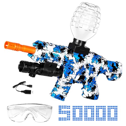 Gel Ball Blasters, Elektrischer Gel Ball Blasters mit 50000 Munition und Schutzbrille für Outdoor-Sportarten und Teamspiele Spielzeug Geschenk für Erwachsene, Ab 12 Jahren Gel Ball Blasters, Elektrischer Gel Ball Blasters mit 50000 Munition und Schutzbrille für Outdoor-Sportarten und Teamspiele Spielzeug Geschenk für Erwachsene, Ab 12 Jahren von HYNXM