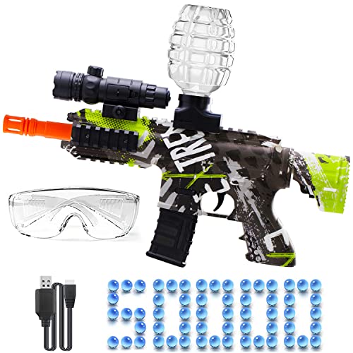 Gel Ball Blasters, Elektrischer Gel Ball Blasters mit 50000 Munition und Schutzbrille für Outdoor-Sportarten und Teamspiele Spielzeug Geschenk für Erwachsene, Ab 12 Jahren Gel Ball Blasters, Elektrischer Gel Ball Blasters mit 50000 Munition und Schutzbrille für Outdoor-Sportarten und Teamspiele Spielzeug Geschenk für Erwachsene, Ab 12 Jahren von HYNXM