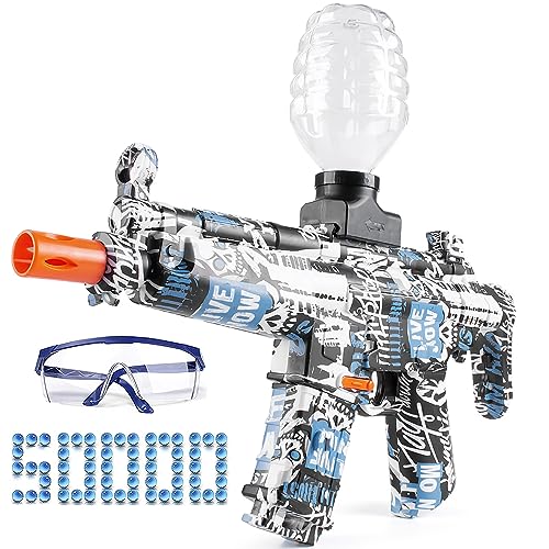 Gel Ball Blasters, Elektrischer Gel Ball Blasters mit 50000 BäLlen und Schutzbrille für Outdoor-Sportarten und Teamspiele für Kinder und Erwachsene, Geschenk für Kinder Ab 8+ Gel Ball Blasters, Elektrischer Gel Ball Blasters mit 50000 BäLlen und Schutzbrille für Outdoor-Sportarten und Teamspiele für Kinder und Erwachsene, Geschenk für Kinder Ab 8+ von HYNXM
