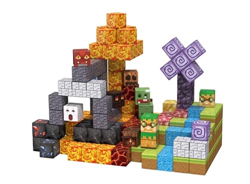 HYNXM Magnetische Bausteine, 100 Teile, Sensorisches Spielzeug für Kinder 3-8 Jahre, Weihnachten Geburtstagsgeschenk von HYNXM