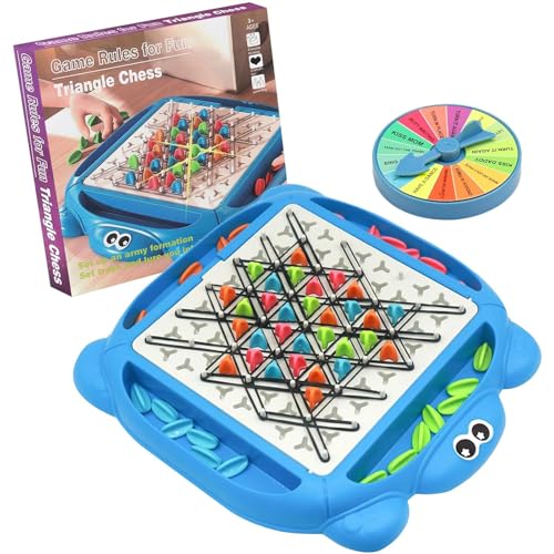 Ketten Dreieck Schachspiel, Kettendreieck Schachspiel, 2 Bis 4 Spieler, Desktop Brettspiel, Geeignet für Kinder und Erwachsene, Reisen, Familienspiele。Spiel mit Gummibänder Ketten Dreieck Schachspiel, Kettendreieck Schachspiel, 2 Bis 4 Spieler, Desktop Brettspiel, Geeignet für Kinder und Erwachsene, Reisen, Familienspiele。Spiel mit Gummibänder von HYNXM