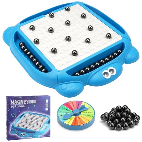 Magnetisches Schachspiel, lustiges Magnetspiel für 2-4 Spieler, mit 32 magnetischen Steinen, Steinmagnet-Brettspiel, magnetisches Schachset für Kinder und Erwachsene Magnetisches Schachspiel, lustiges Magnetspiel für 2-4 Spieler, mit 32 magnetischen Steinen, Steinmagnet-Brettspiel, magnetisches Schachset für Kinder und Erwachsene von HYNXM