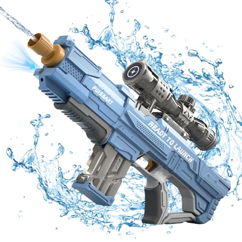 Wasserpistole Elektrisch, Elektrische Wasserpistole mit Wasseraufnahme, 550ml Hohe KapazitäT Reichweite 10 Meter Hochdruck Automatische Wasserspritzpistole für Erwachsene und Kinder Sommerspielzeug Wasserpistole Elektrisch, Elektrische Wasserpistole mit Wasseraufnahme, 550ml Hohe KapazitäT Reichweite 10 Meter Hochdruck Automatische Wasserspritzpistole für Erwachsene und Kinder Sommerspielzeug von HYNXM