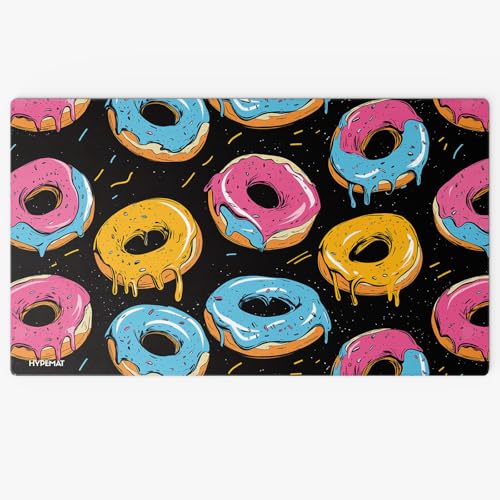 HYPEMAT Magic: The Gathering TCG Playmat-1 Spieler Spielmatte für Anfänger und Fortgeschrittene + gratis Tasche (Donuts - Ohne Zone) von HYPEMAT